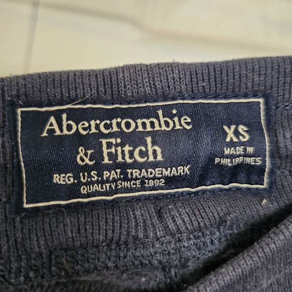 Abercrombie & Fitch vintage Navy sweatpants. Y2K, warm. Letters - Picture 8 of 9